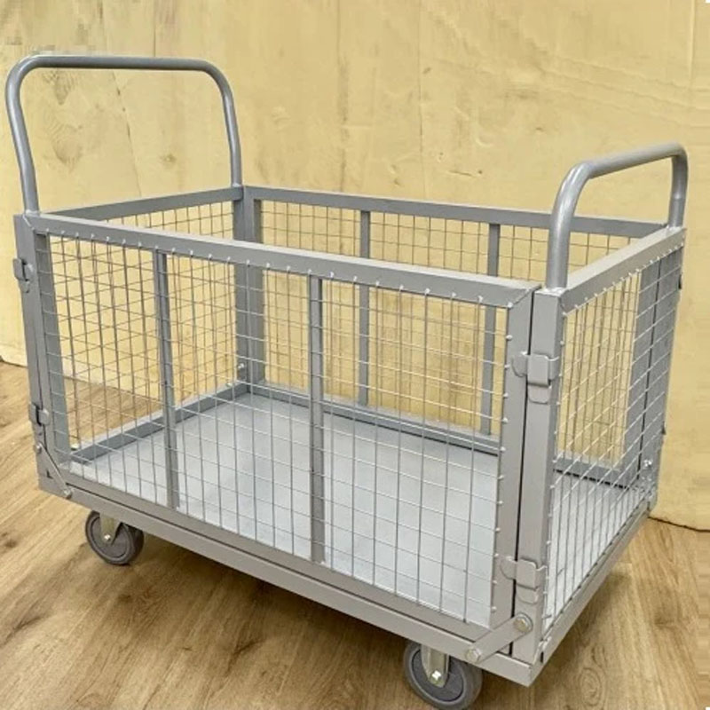300KG Industrial Hand Trolley With Removable Sides