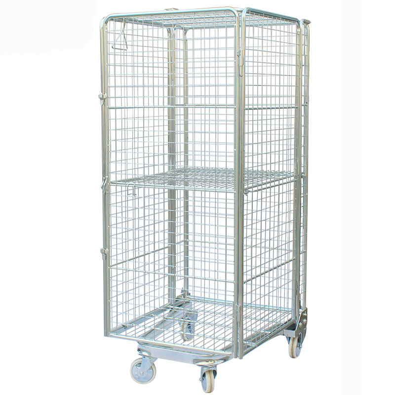 4 Sided “A” Frame Folding Security Roll Cage Trolley